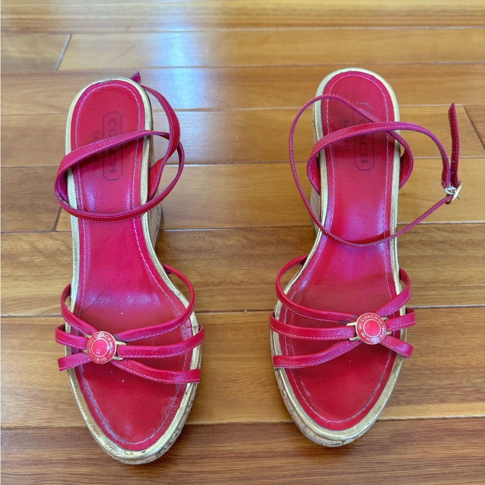 Coach Cork Wedge Heel